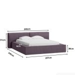 Giường Clifton Nhung 200 Ultra Plum
