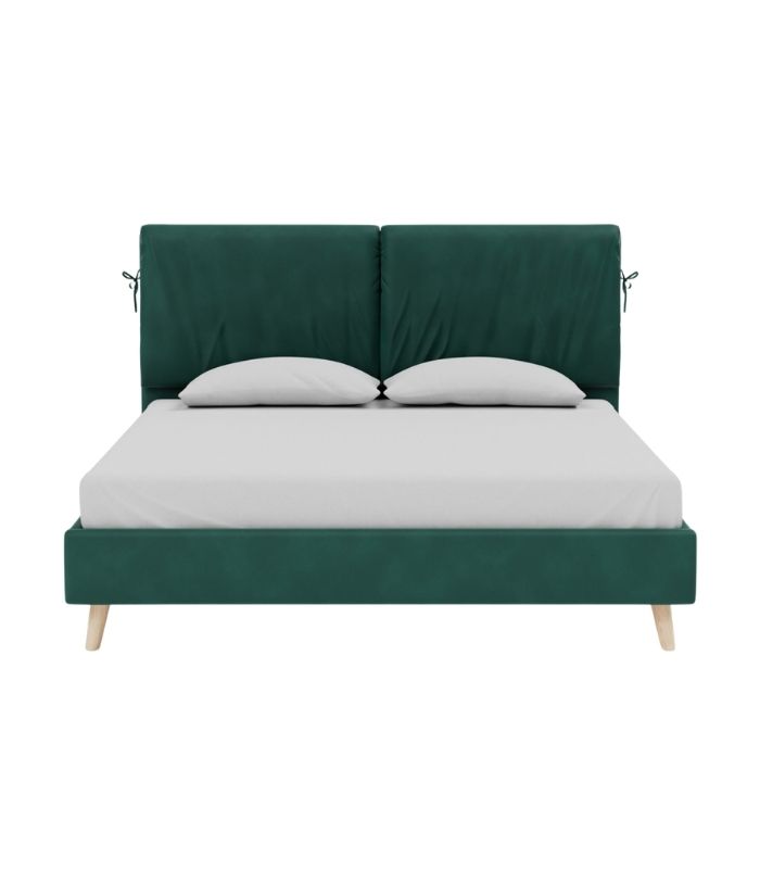 Giường Siteno Nhung 140 Danel Emerald