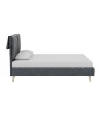 Giường Siteno Nhung 140 Danel Grafit