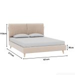 Giường Siteno Nhung 140 Danel Light