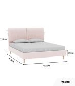 Giường Siteno Nhung 140 Danel Rose