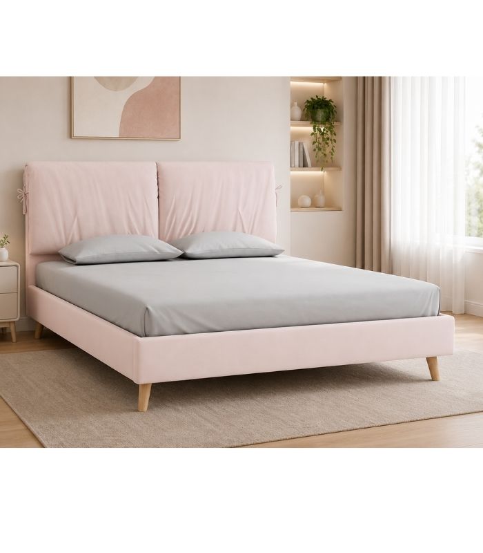Giường Siteno Nhung 140 Danel Rose