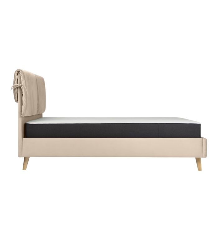 Giường Siteno Nhung 140 Gesta Beige