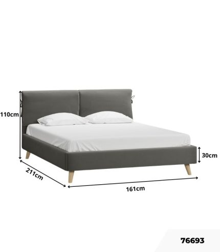 Giường Siteno Nhung 140 Gesta Stone