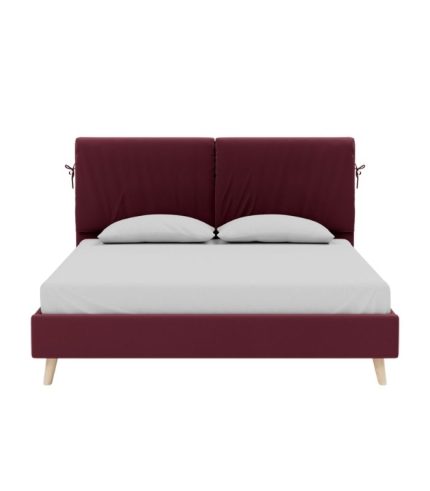 Giường Siteno Nhung 140 Ultra Berry