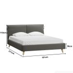 Giường Siteno Nhung 160 Gesta Stone