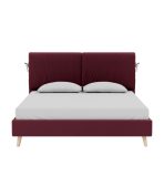 Giường Siteno Nhung 160 Ultra Berry
