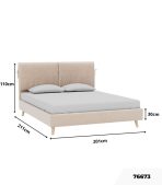 Giường Siteno Nhung 180 Danel Light