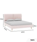 Giường Siteno Nhung 180 Danel Rose