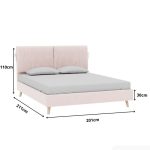 Giường Siteno Nhung 180 Danel Rose