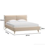 Giường Siteno Nhung 180 Gesta Beige