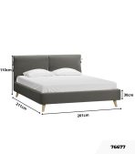 Giường Siteno Nhung 180 Gesta Stone