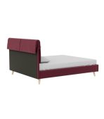 Giường Siteno Nhung 180 Ultra Berry
