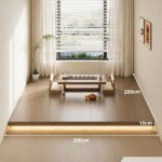 Giường bục gỗ GNG22.1 200x200 - Vân gỗ đậm
