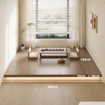 Giường bục gỗ GNG22.4 180x200 - Vân gỗ đậm