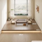 Giường bục gỗ GNG22.4 180x200 - Vân gỗ đậm