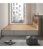 Giường gỗ GNG01.2 140x200 - Vân gỗ nhạt