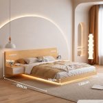 Giường bay gỗ GNG02.1 120x200 - Vân gỗ nhạt