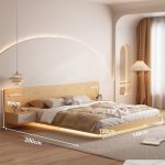 Giường bay gỗ GNG02.2 140x200 - Vân gỗ nhạt