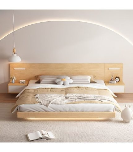 Giường bay gỗ GNG02.3 160x200 - Vân gỗ nhạt