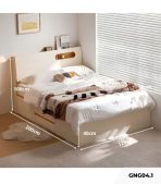 Giường gỗ GNG04.1 120x200 - Trắng