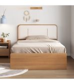 Giường gỗ GNG06.1 120x200 - Vân gỗ nhạt