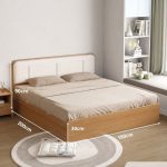 Giường gỗ GNG06.4 180x200 - Vân gỗ nhạt
