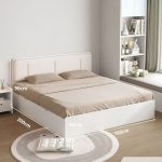 Giường gỗ GNG06.7 160x200 - Trắng