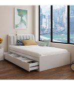 Giường gỗ GNG07.1 120x200 - Trắng - Ảnh 2