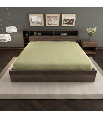 Giường gỗ GNG10.4 180x200 - Vân gỗ đậm