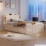 Giường gỗ GNG11.1 120x200 - Trắng