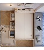 Giường gỗ GNG11.2 140x200 - Trắng