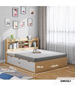 Giường gỗ GNG12.1 120x200 - Vân gỗ nhạt