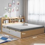 Giường gỗ GNG12.4 180x200 - Vân gỗ nhạt