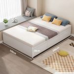 Giường gỗ GNG13.1 120x200 - Trắng