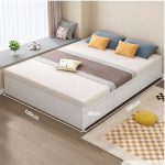 Giường gỗ GNG13.3 160x200 - Trắng