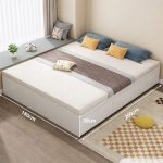 Giường gỗ GNG13.4 180x200 - Trắng
