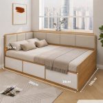 Giường gỗ GNG18.3 160x200 - Vân gỗ nhạt