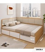 Giường gỗ GNG18.4 180x200 - Vân gỗ nhạt