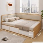 Giường gỗ GNG18.4 180x200 - Vân gỗ nhạt