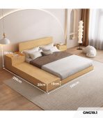 Giường gỗ GNG19.1 160x200 - Vân gỗ nhạt