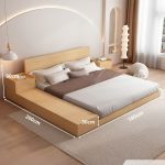 Giường gỗ GNG19.2 180x200 - Vân gỗ nhạt