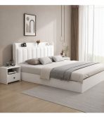 Giường gỗ GNG20.4 180x200 - Trắng