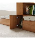 Giường gỗ GNG24.1 225x208 - Vân gỗ đậm