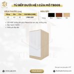 Tủ Bếp Dưới Hệ 1 Cửa Mở TBD05.1 40x60x82 - Vân gỗ nhạt
