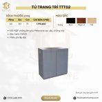 Tủ trang trí TTT02 60x50x75 - Xám