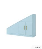 Tủ cầu thang TG01.11 100x60x50 - Xanh