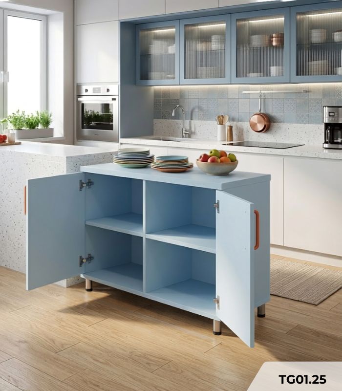 Tủ trang trí TG01.25 150x40x90 - Xanh