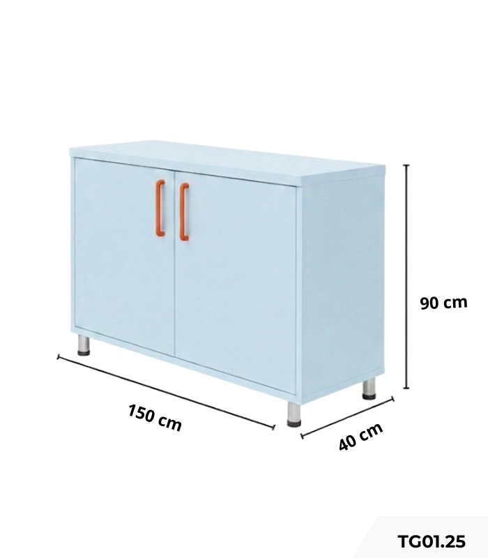 Tủ trang trí TG01.25 150x40x90 - Xanh