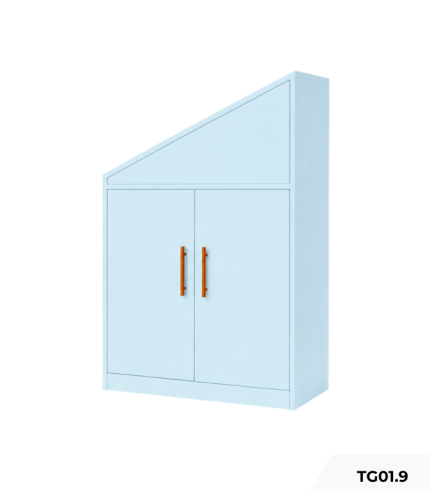 Tủ cầu thang TG01.9 70x60x140 - Xanh